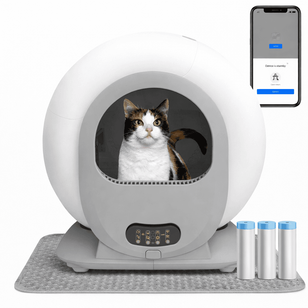 2023 Model Bundel - Zelfreinigende Kattenbak + Mat + Zakken