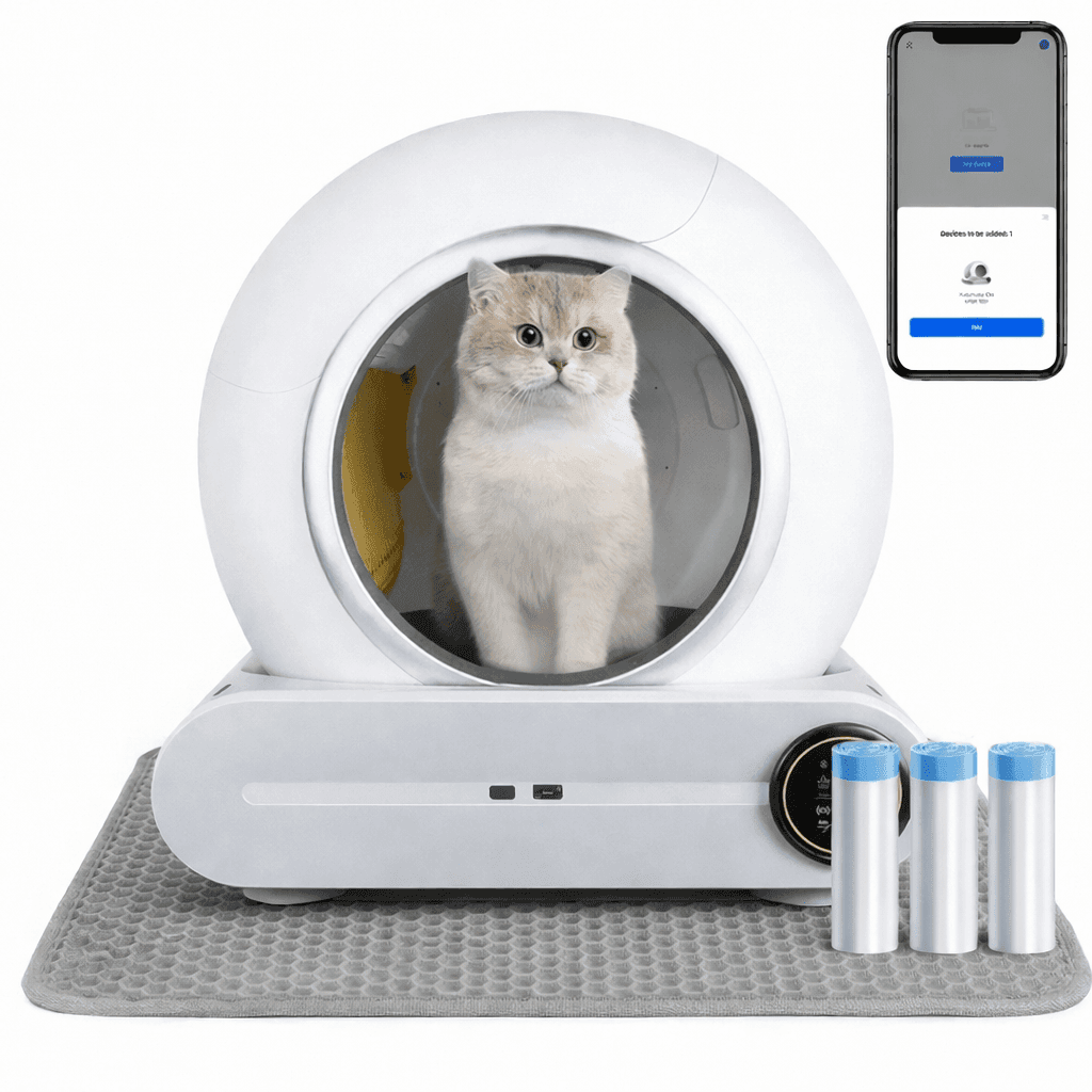 Zelfreinigende Kattenbak Model Bundel - Zelfreinigende Kattenbak + Mat + Zakken